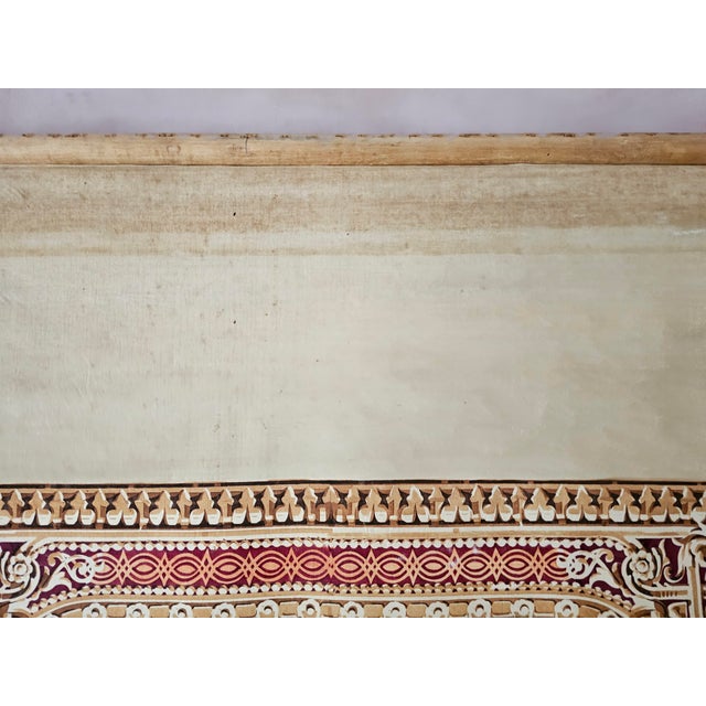 Decorative Window Panel in Fabric, 1890s For Sale - Image 9 of 15