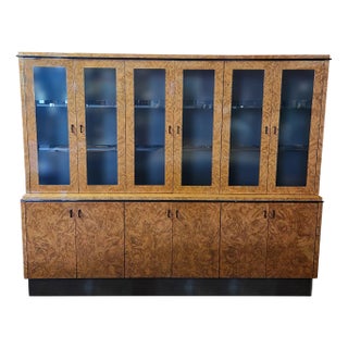 Double Bookcase in Thuja Root, 1980s For Sale