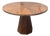 Anthropologie Quillen Marquetry Round Walnut Pedestal Dining Table, 48 Inches For Sale