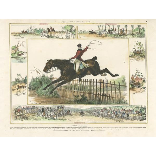 Horse Race with Different Scenes, Paper For Sale - Image 3 of 6