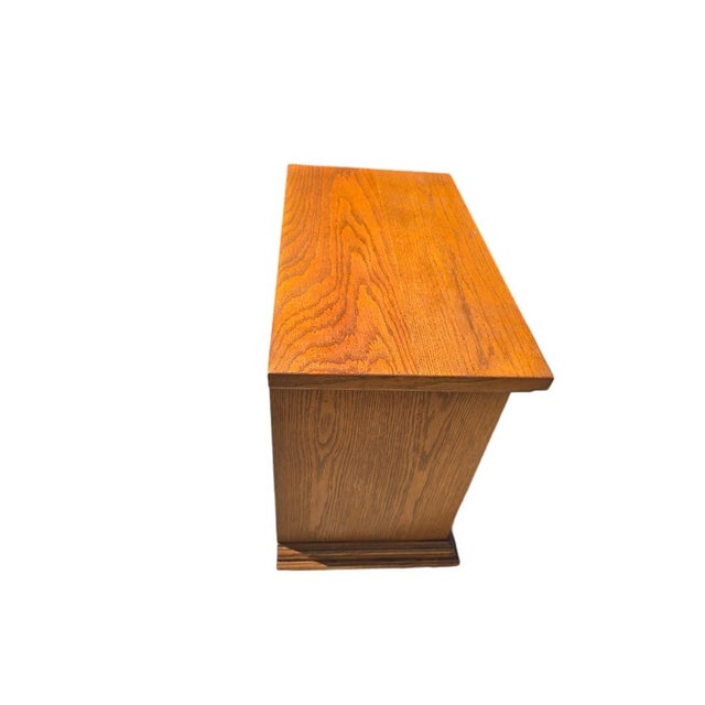 Broyhill Late 20th Century Broyhill Furniture Walnut Nightstand For Sale - Image 4 of 6