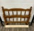 This is a stunning vintage twin sized wood low poster bed with acorn finials and believed to be maple wood. Features...