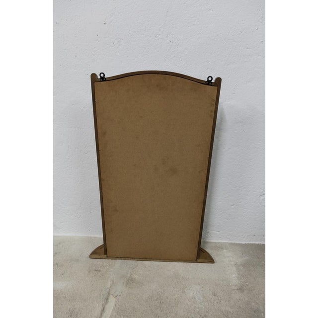 Wood Mirror with Tablet, 1960s For Sale - Image 7 of 17