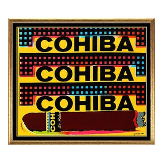 Late 20th Century Tres Cohibas, Steve Kaufman For Sale