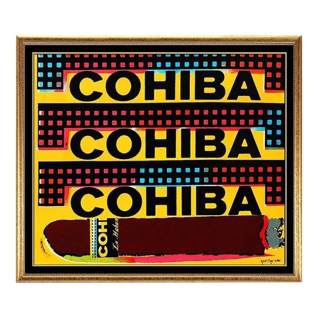 Late 20th Century Tres Cohibas, Steve Kaufman For Sale