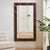 With Its Rich Dark Walnut Finish And Distinctive Wavy Solid Wood Frame, This Mirror Offers A Sophisticated Yet Playful...