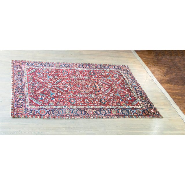Early 20th Century Persian Heriz Rug For Sale - Image 14 of 14