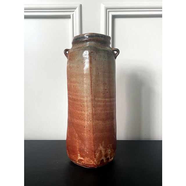 Tall Studio Pottery Ceramic Glazed Vase Warren Mackinzie For Sale - Image 9 of 14