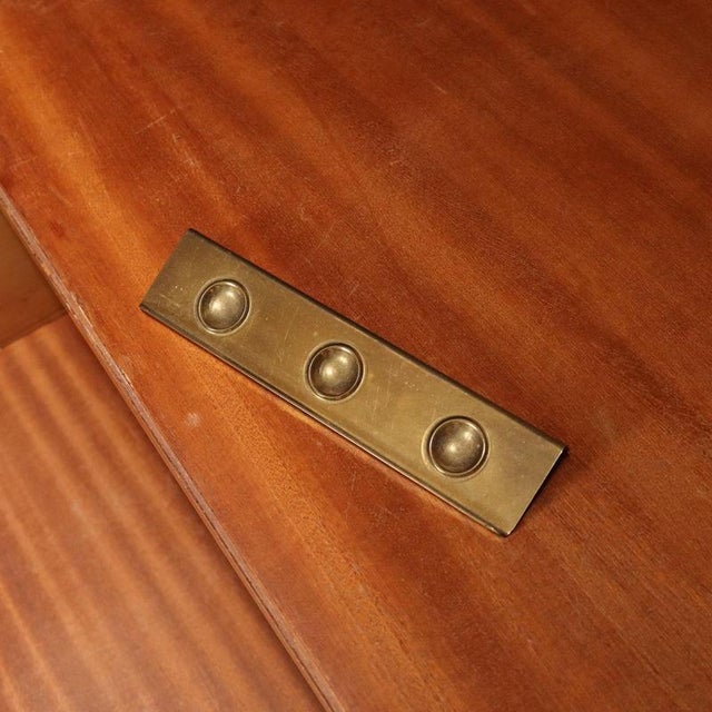 Brown Vintage Wardrobe Cabinet, 1950s For Sale - Image 8 of 12
