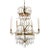 Classic Gustavian Crystal 5 Arm Chandelier For Sale