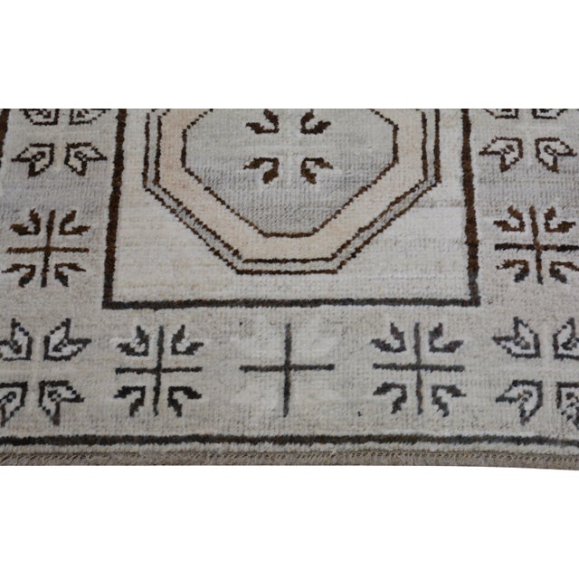 Oushak Hand Knotted Wool Rug, 2'9"x12'2" For Sale - Image 4 of 5