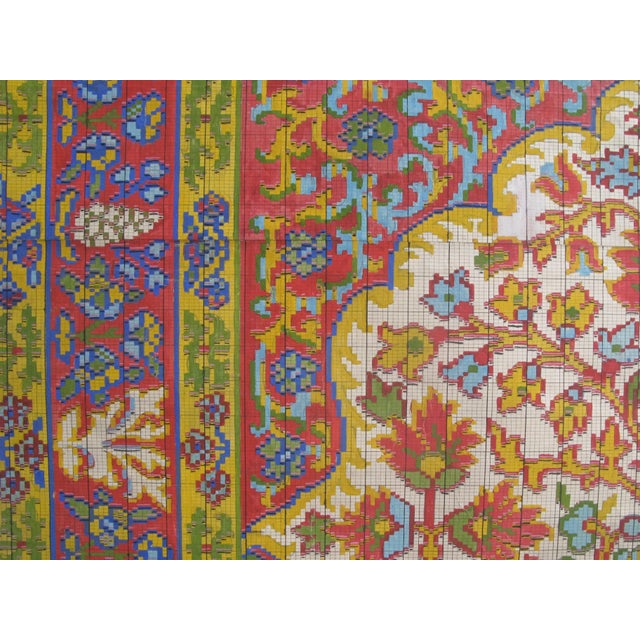 19th c. French original textile design. Gouache on paper. Each design is a one-of-a-kind, hand-painted work. The designs...