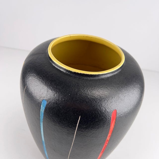 Large Vintage West German Ceramic Vase by Scheurich, 1950s For Sale - Image 4 of 6