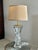 Vintage French Regency Crystal Art Verrier (Art Glass) Table Lamp Att. Art Vannes For Sale - Image 6 of 16