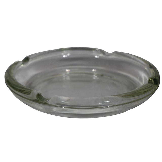 Farmhouse 2 Vintage Leather and Glass Longhorn Ashtrays by Bamco For Sale - Image 3 of 11