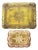 20th Century Gilded Wooden Trays, India, Set of 2 For Sale