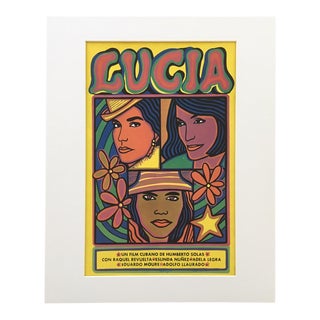 1970s Vintage "Lucia" Print of Cuban Film Poster For Sale