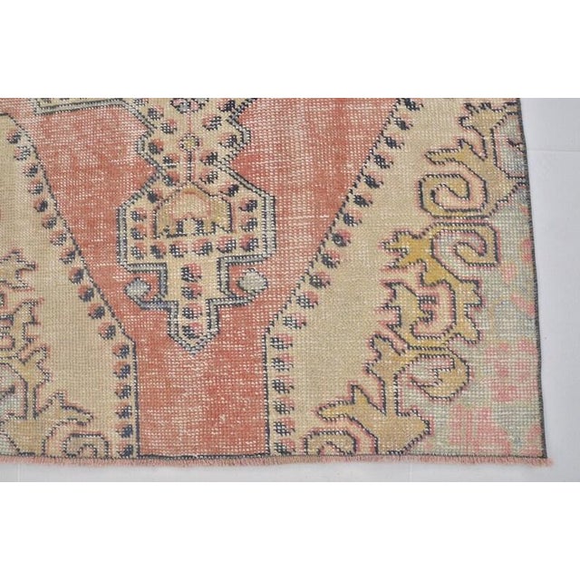 1950s Handmade Oushak Anatolian Carpet For Sale - Image 5 of 10