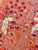 Textile Coral Silk Suzani Wall Hanging With White Peacocks For Sale - Image 7 of 10