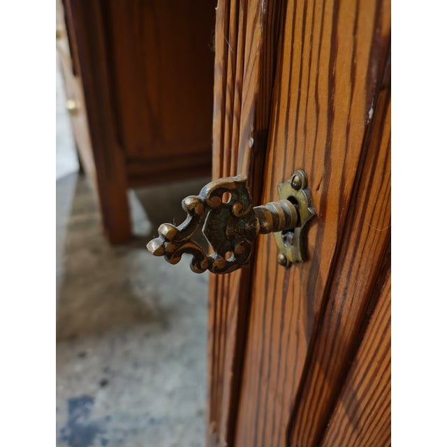 1930s Belgium Pitch Pine Desk For Sale In New Orleans - Image 6 of 13