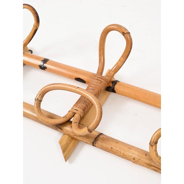 Large Coat Rack in Rattan with Bamboo and Wicker by Franco Albini, Italy, 1960s For Sale - Image 11 of 13