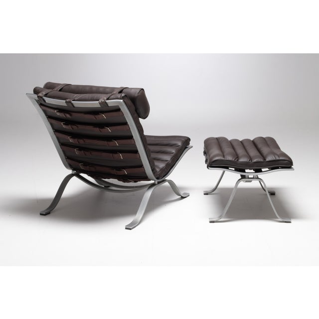 Set of Ari Chair and Ottoman by Arne Norell for Arne Norell AB, 1965 For Sale - Image 6 of 16