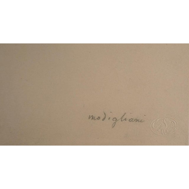 Mid-Century Modern After Amedeo Modigliani, Caryatide, 1959, Lithograph For Sale - Image 3 of 5