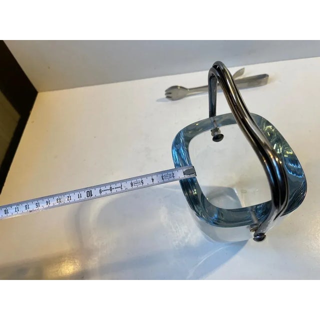 Scandinavian Ice Bucket by Olaf Gunnar Hjertzell for Strömbergshyttan, 1940s For Sale - Image 8 of 10