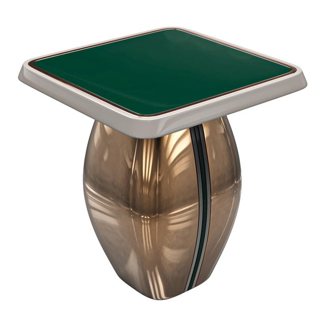 "Signora" Side Table with Bronze and Stainless Steel, Handmade Bizimyer Furniture. Unmatched. Unrivalled. Designed by...