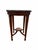 Traditional Vintage Hekman Federal Style Inlaid Mahogany Round Occasional Table With Glass Top For Sale - Image 3 of 8