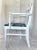 Wood 1920s White Chinoiserie Armchair Robert Allen Upholstery For Sale - Image 7 of 8