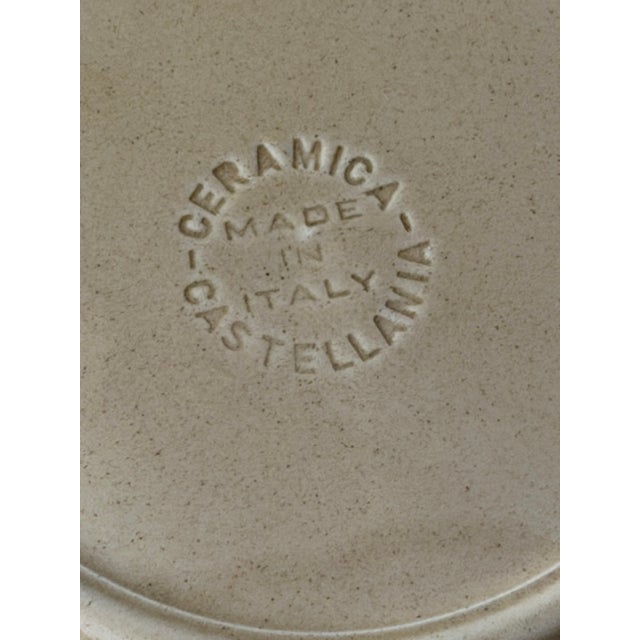 Vintage Italian Stoneware Plates from Castellania Ceramica, 1960s, Set of 20 For Sale - Image 4 of 18