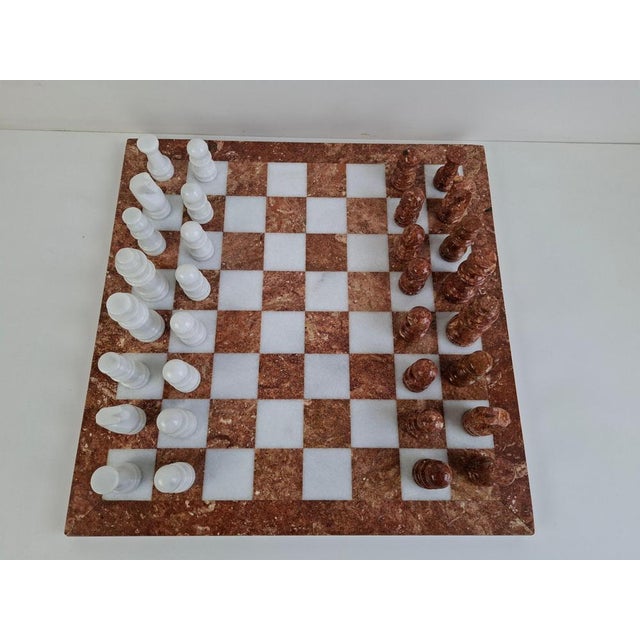 Mid-Century Modern German Marble Stone Chess Set, 1970s For Sale - Image 15 of 18