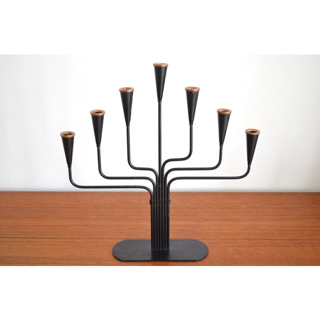1960s Swedish Candleholder by Gunnar Ander for Ystad-Metall, 1960s For Sale - Image 5 of 5