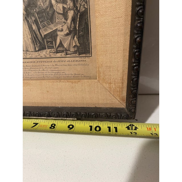 Original 18th Century Judaic Wedding Plate XI Rare Copper Engraving, Bernard Picart (First English Edition Printed in London) For Sale - Image 10 of 12