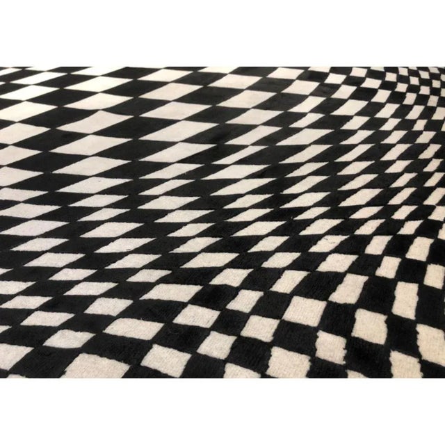 Wood Convex Circular 400 Rug by Illulian For Sale - Image 7 of 9