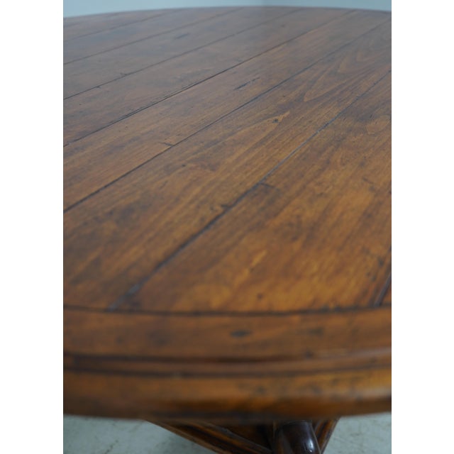 Chaddock Guy Chaddok Round Distressed Dining Room Table For Sale - Image 4 of 18