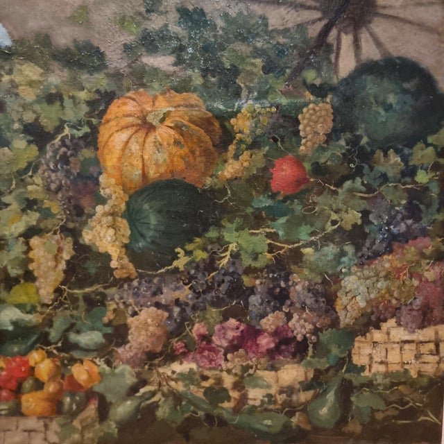 Mid 19th Century French School Artist, Still Life with Fruit, 1800s, Oil Painting on Canvas For Sale - Image 5 of 12