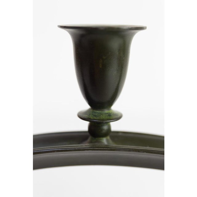 Metal Art Deco Danish Candelabra in Disko Metal from Just Andersen, 1930s For Sale - Image 7 of 18