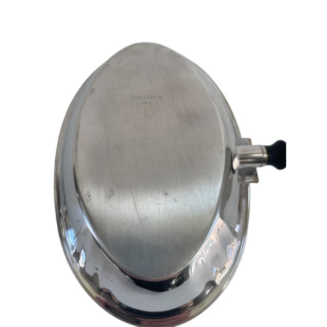 Mid 20th Century Vintage Silver-Plate Silent Butler Crumb Catcher For Sale - Image 5 of 9