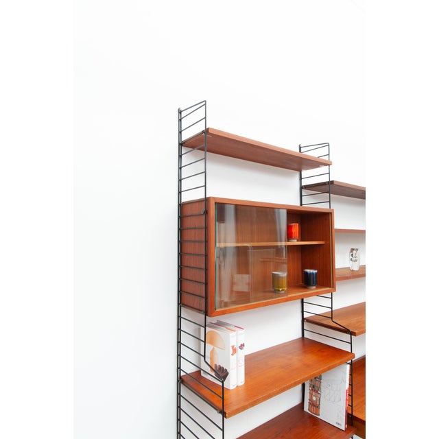 Mid-Century Modern String Wall Shelf by Kajsa & Nisse Strinning, 1950s For Sale - Image 3 of 18