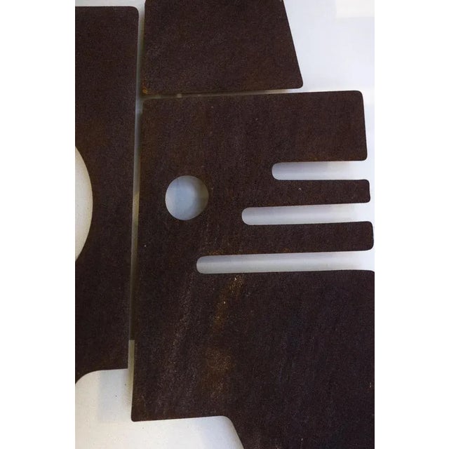 Sacha Decorative Panel in Corten Metal For Sale - Image 4 of 6