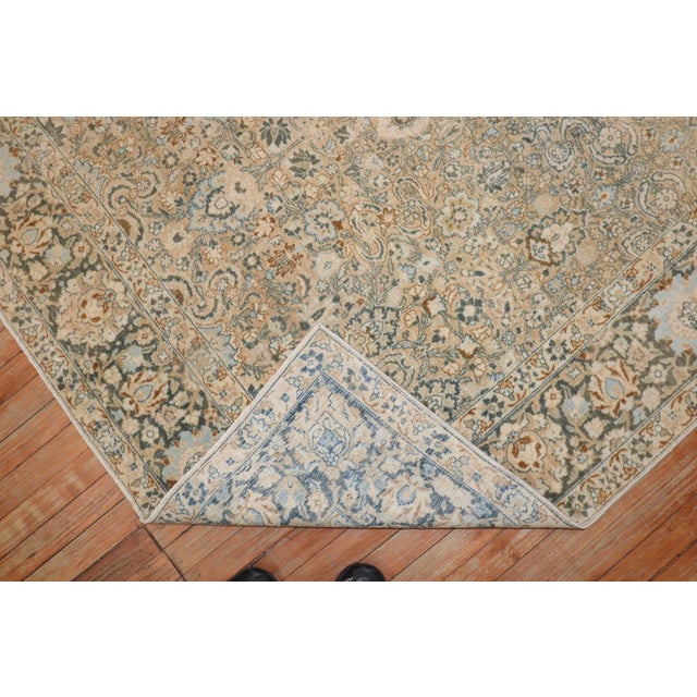Neutral Persian Tabriz Rug rug no.7991 For Sale - Image 9 of 9
