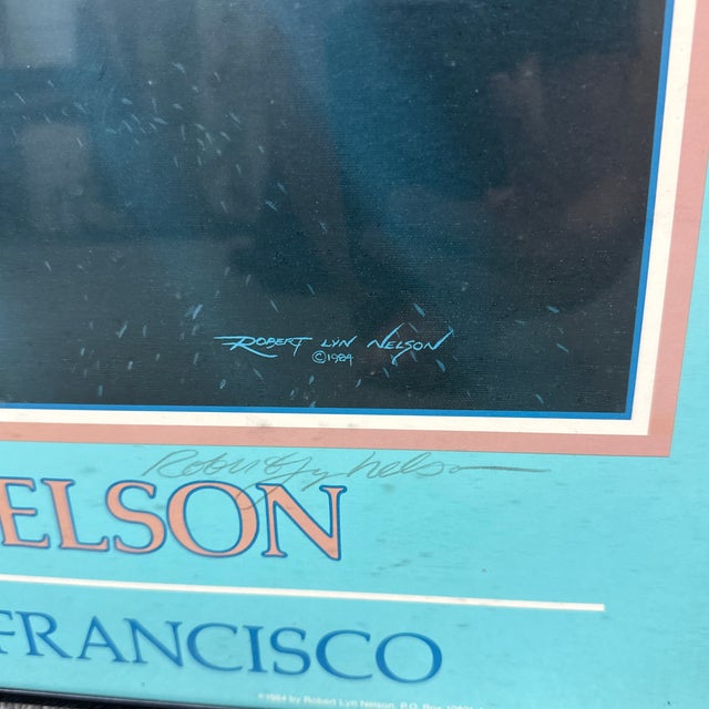 Late 20th Century Robert Lyn Nelson Greenpeace San Francisco Poster, Framed For Sale - Image 5 of 12
