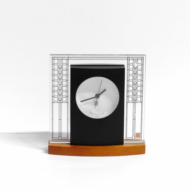1990s Bulova Frank Lloyd Wright B7750 Glasner House Quartz Desk Clock ...