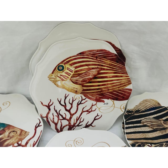 Tim Coffey Fish Plates Edition 1-4-a Set of 4 For Sale - Image 4 of 7