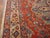 Late 19th Century 1880s Red Medallion Rustic Antique Persian Tabriz Rug 4'0" X 5'10" Handknotted Wool Carpet For Sale - Image 5 of 6