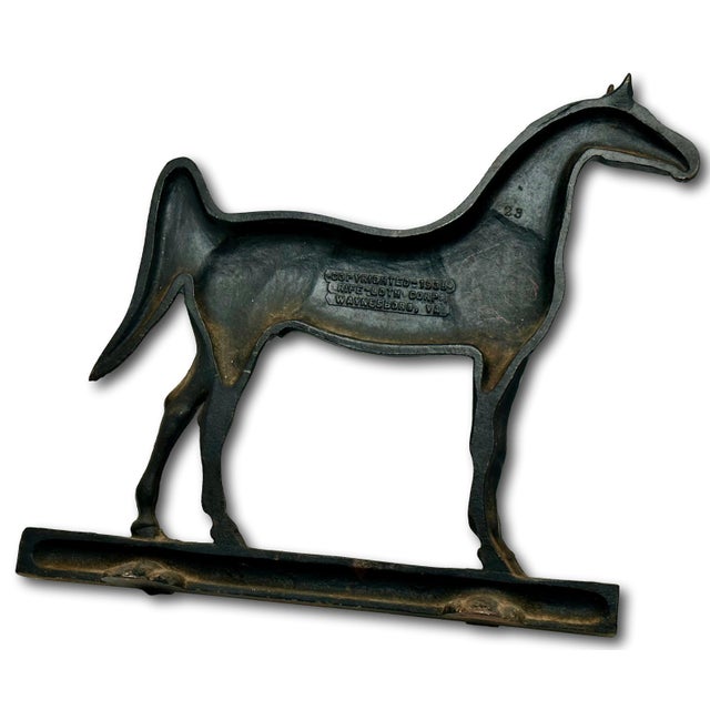 This Really is a Great Looking - Very Unusual Vintage Original Vintage Cast Iron Horse Doorstop. Modeled After the World...