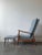 Animal Skin 1950's Attributed to Milo Baughman for James Inc. Leather Recliner and Ottoman For Sale - Image 7 of 13
