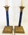 Brass Vintage Brass Candlestick Column Lamps With Faux Marbre Accents- a Pair For Sale - Image 8 of 13